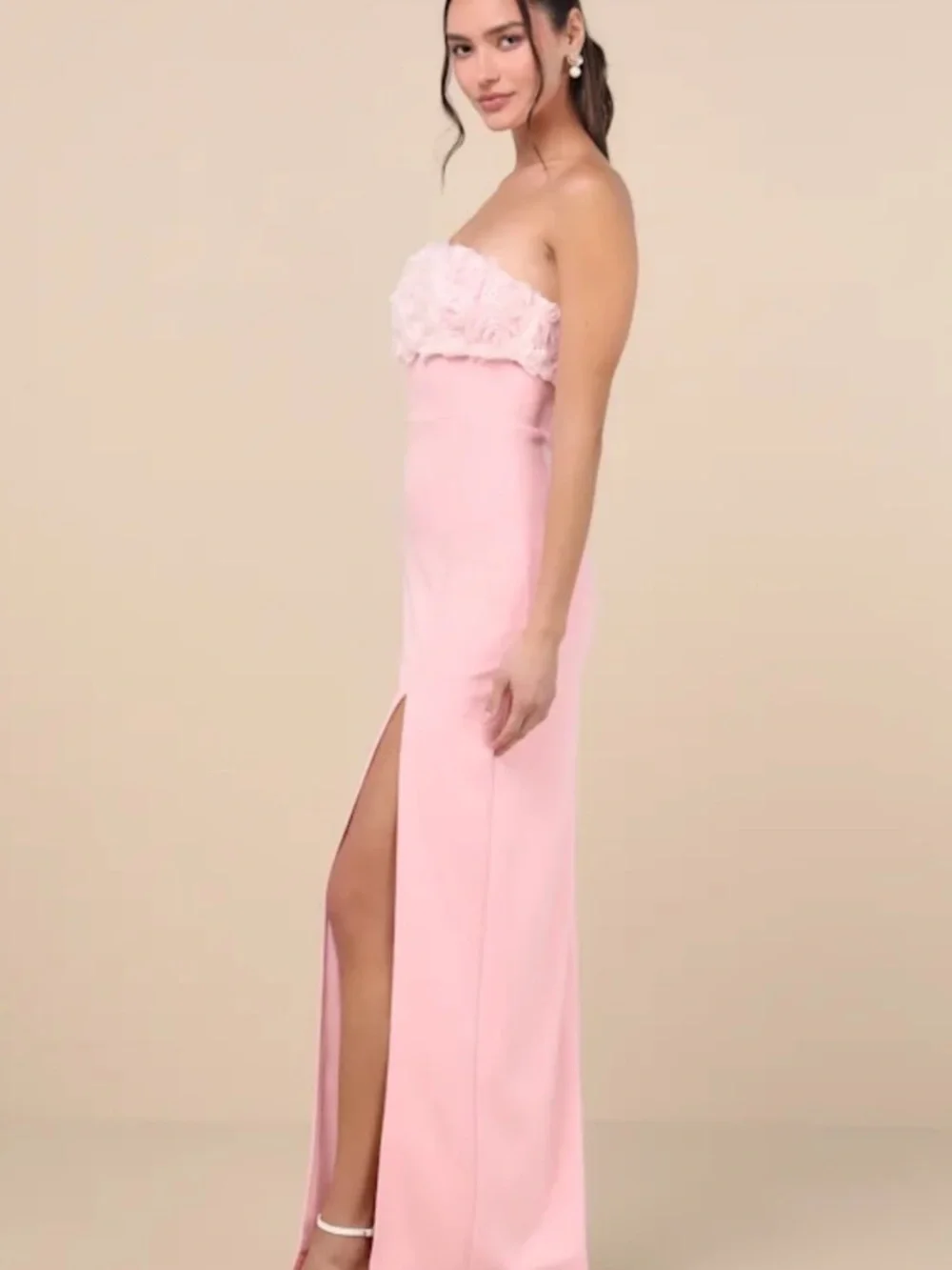 pink wedding dresses for bride Lace Appliqued Princess Ball Gown Bridal Gowns,apd2326 Size:US size 24W Tulle Ball Gown Dresses Berry Pink Strapless Drop fast-delivery